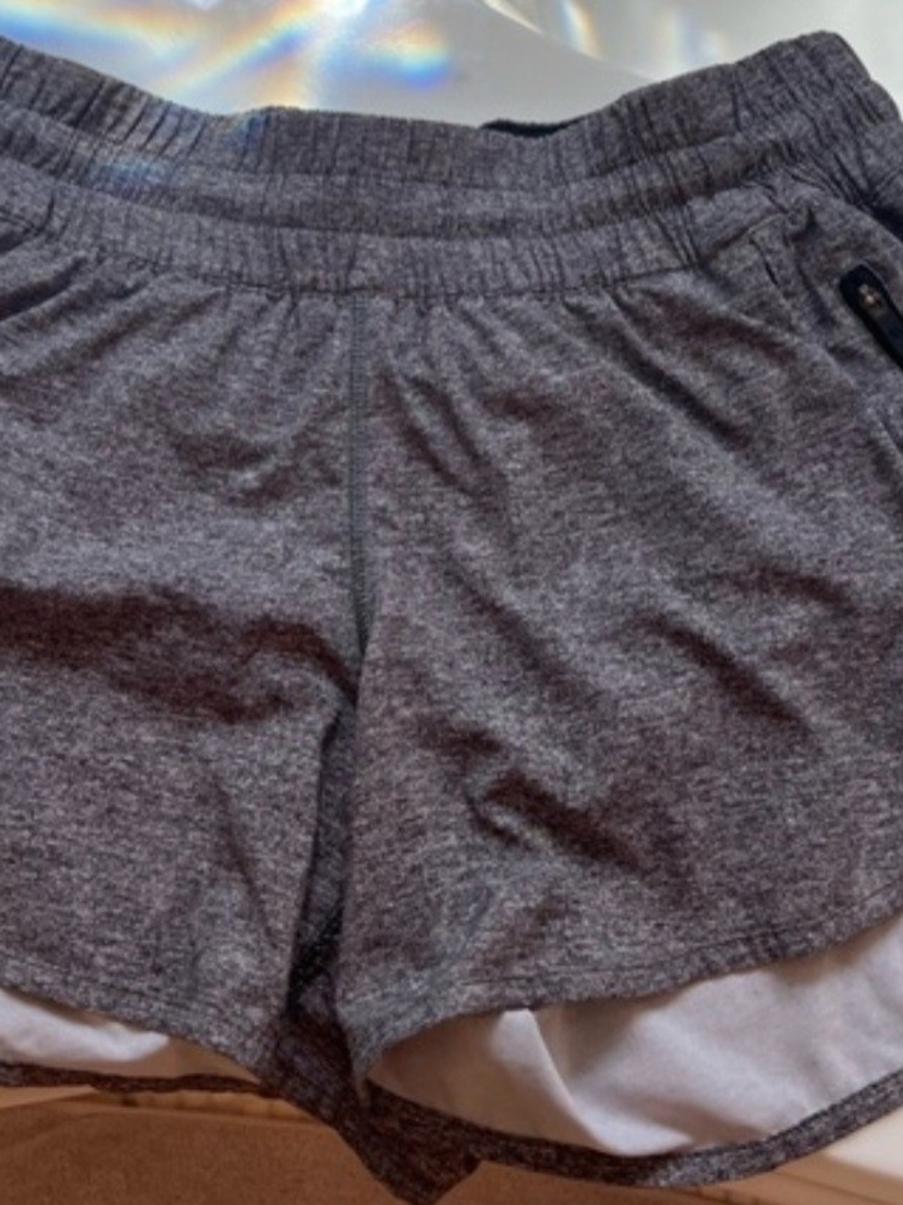 lululemon athletica Heather Gray Women's Athletic Shorts